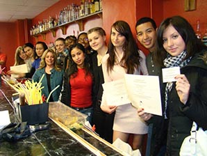 Bartending School students